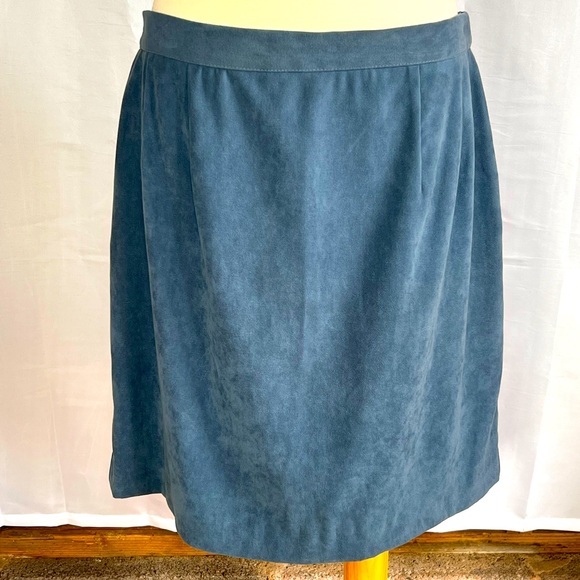 Jessica Howard Dusty Blue 2 Piece Skirt Suit - Picture 8 of 10